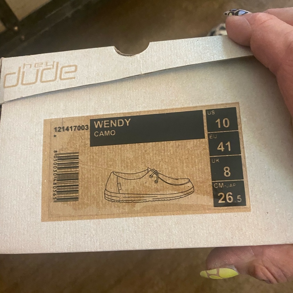 BN In Box Hey Dude Wendy Camo Ladies Casual Shoe - Camo